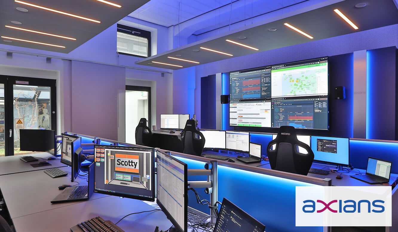 JST Lösungen für Kontrollraum und Leitstand - Network Operations Center von Axians in Hamburg