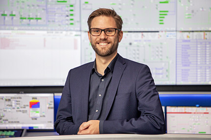 JST Leitwarte Stadtwerke Energieversorgung Schwerin: JST Consultant Dominik Zepp