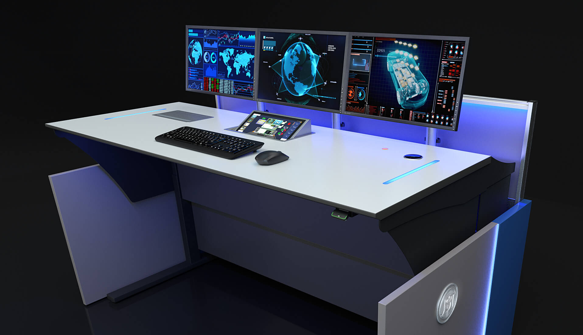 Leitstellenmöbel von JST Jungmann Systemtechnik – die technische und ergonomische Kontrollraum-Einrichtung