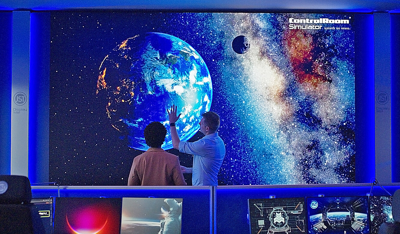 JST Großbildtechnik im Kontrollraum-Simulator