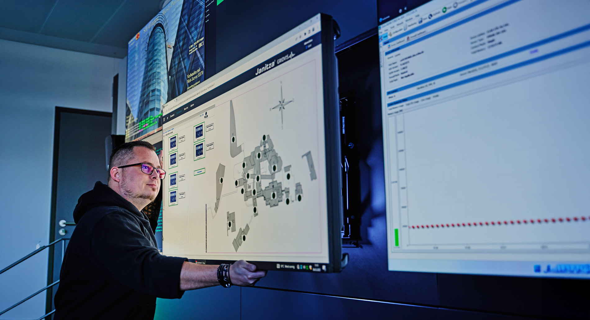 Großbildtechnik im Leitstand - Jungmann Systemtechnik