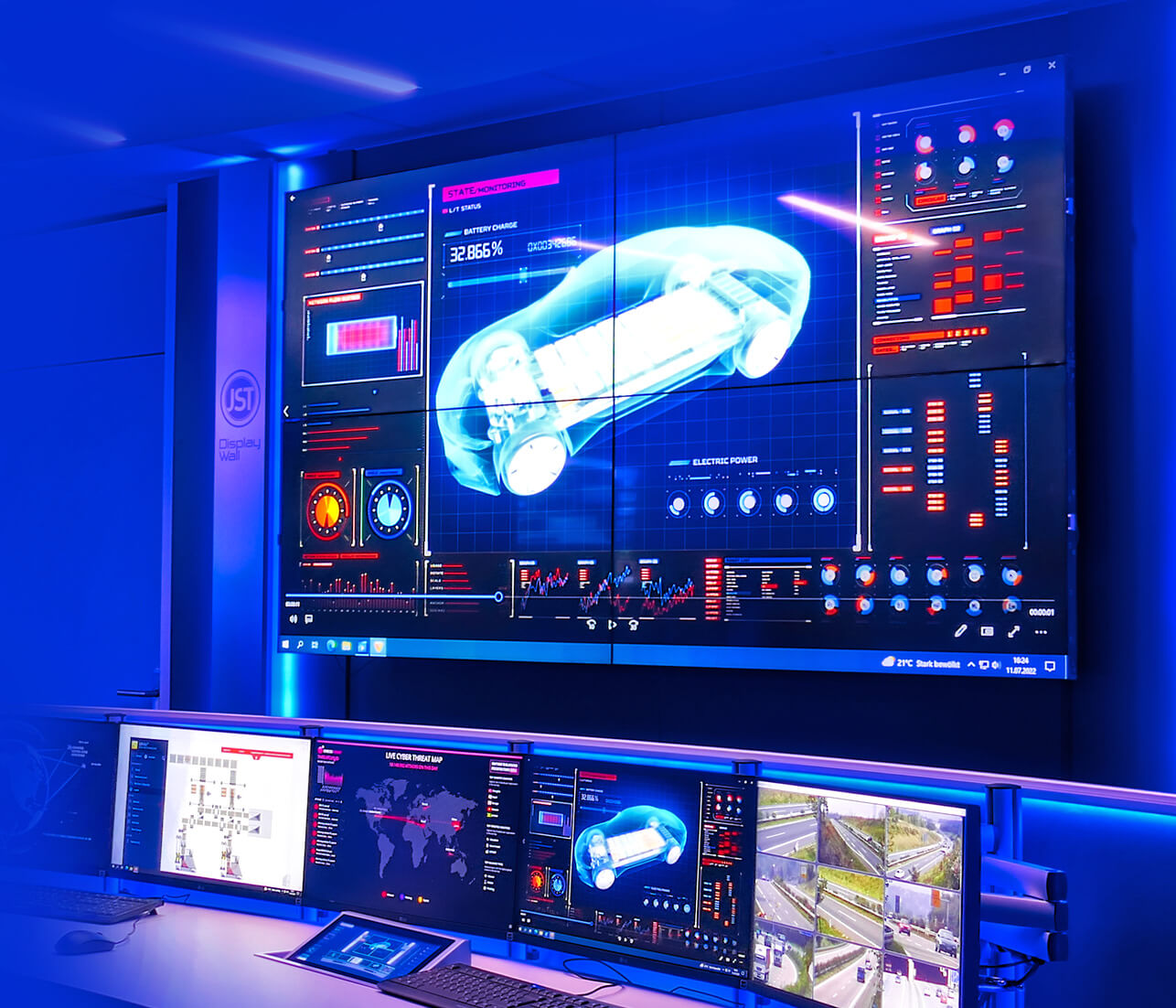 LCD Monitorwand - Jungmann Systemtechnik