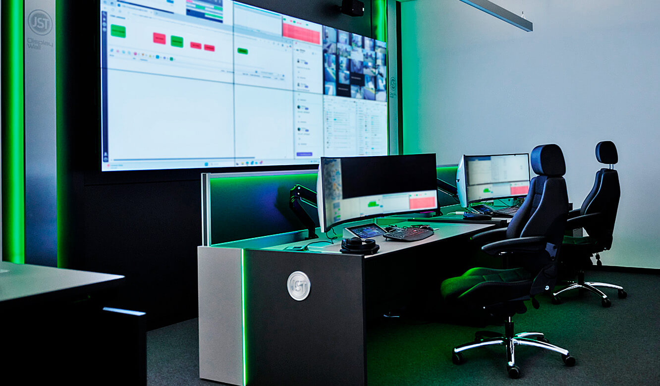 JST OEDIV IT-Leitstand - gruenes Licht signalisiert keine kritische Lage