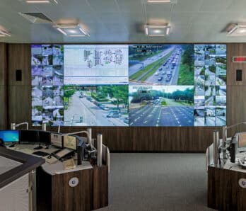 JST DisplayWall - Practical example police headquarters Hamburg