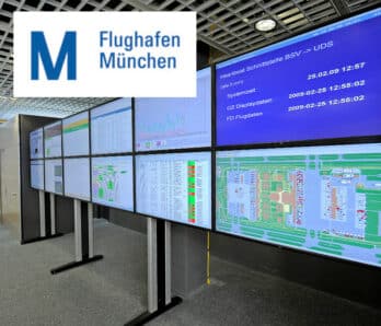 JST DisplayWall - Practical example Munich Airport